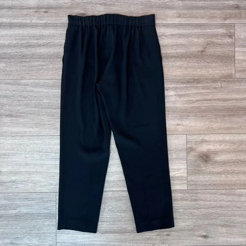 Babaton Women's Black Cropped Mid Rise Pleated Trouser Cohen‎ Pant Size 4 - Picture 7 of 7